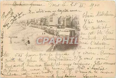 Praia de Sainte-Adresse — vista da costa — editor desconhecido