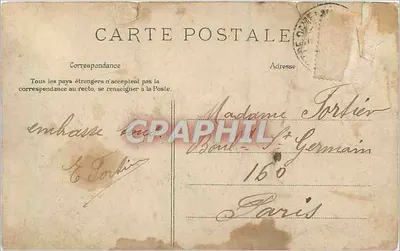 Stara pocztówka Saint Cyr du Vaudreuil Wielka ulica — Rewers