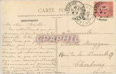 TROUVILLE-sur-MER - zachód słońca — Raoul Saisset, wydawca — Rewers