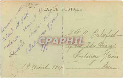 Cabourg - O Grand Hôtel — editor anônimo, n° 17 — Verso