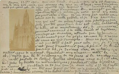 Bayeux — Kathedrale — Ansichtskarte von Bayeux nach Saint-Brieuc