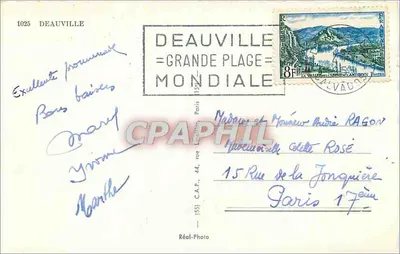 Deauville — Kasyno, Hotel Normandy, Plaża, Royal — Réal-Photo — Rewers