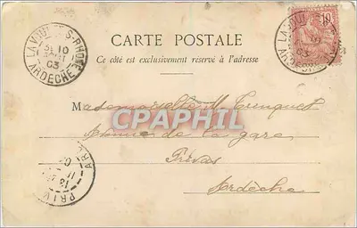Lavoulte — Vista geral (lado oeste) — Collest, P. P., Papeterie Chavet, n°158 — Verso