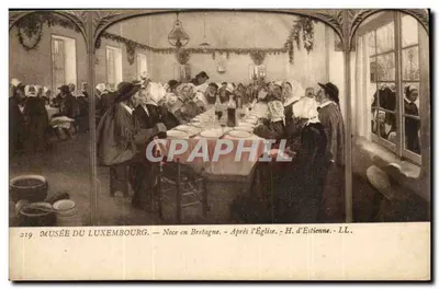 Casamento na Bretanha — Após a Igreja — Museu do Luxemburgo — H. d'Estienne — LL. — n° 219