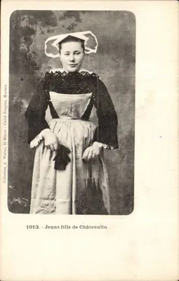 Jovem de Châteaulin — Coleção A. Warron, St Briec, Morlaix — n° 1013