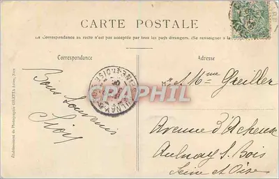 CANNES - Palmy - Plac Merimee — Kolekcja Artystyczna, n° 468 — Rewers