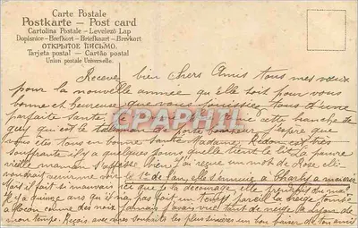 Mistral — Boa Ano — Carta postal universal — Verso