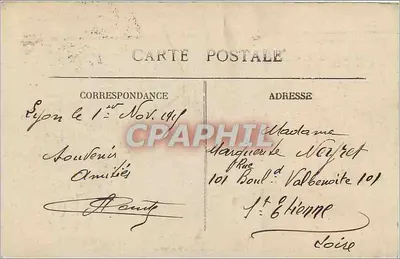 LYON — Plac Republiki i Pomnik Carnota — E.R. — Rewers