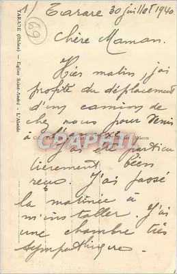 Igreja de São André — A Ápse — Tarare (Rhone) — editor Cim — Verso