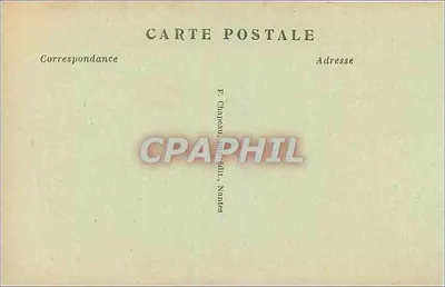 NANTES — Panorama para o Nordeste tirado do Transbordeur — Editor F. Chapeau, Nantes, n° 152 — Verso