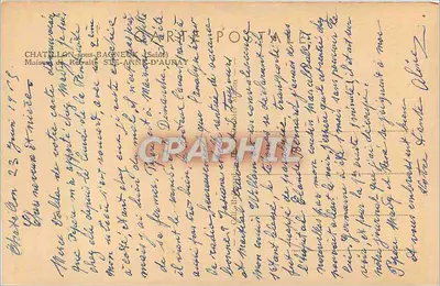 Kościół św. Anny w Chatillon-sur-Loire — ogólny widok — wydawca nieznany — Rewers