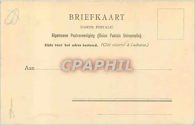 Pejzaż z młynem — H. J. Weissenbruch — Abrahamson & van Straaten, Amsterdam, nr 1297 — Rewers
