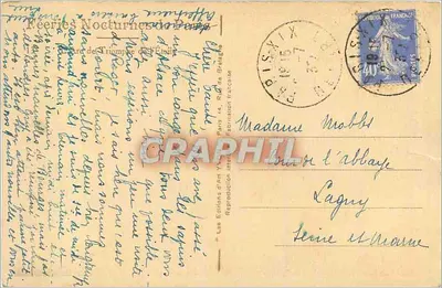 Arc de Triomphe — widok nocny — Wydawnictwo Sztuki Francuskiej, nr 14 — Rewers