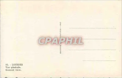 Lourdes — Ogólny widok — Wydawnictwo Arrecyvilles, Pau, nr 83 — Rewers