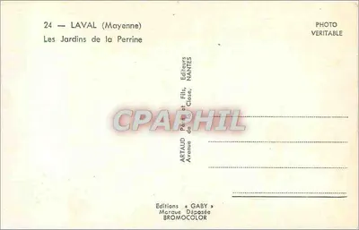 Les Jardins de la Perrine — La Vallée — Edições Gaby — Verso
