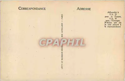 Reims na de bombardement — Rue de Veste en de Kathedraal — Selecta — Achterkant
