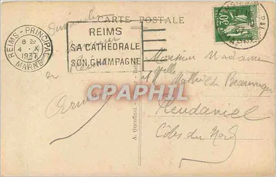 Reims — Katedra — Wydawca: A. Quenfinel, nr 200 — Rewers