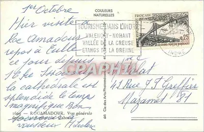 Rocamadour — Algemene uitzicht vanaf de Route van Cahors — Cap — Achterkant