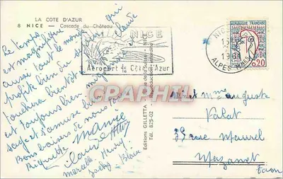 Wodospad zamku — Nice — Wydawnictwo Gilletta, nr 825-02 — Rewers