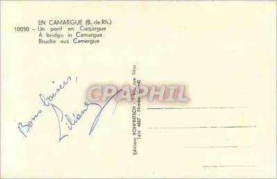 Ponte na Camargue — Camargue (B. de Rh.) — Edições ROHFRITSCH, Nîmes — Verso