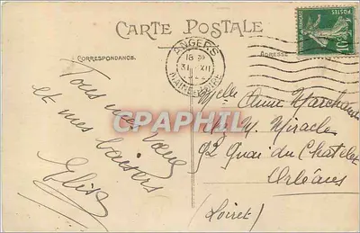 Angers — Widok na Mail — Zbiór A. Prueil, Angers — Rewers