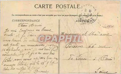 Havrene — Souvenir de Havrene — Hamel-Jallier et CIF — Verso