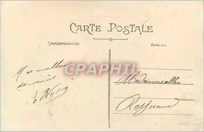 LYON — Coteau de Fourvière widziany z mostu Tilsitt — wydawnictwo Carlier, model depozytowy — Rewers