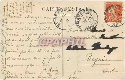 Beaunant (Rhône) — Katedra i Statua św. Jadwigi — Wydawca: Calderatrice, nr 1113 — Rewers