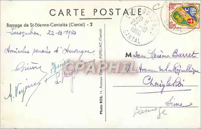 Zbiornik St-Etienne-Cantalès — Cantal — Foto BOS, n°2 — Rewers