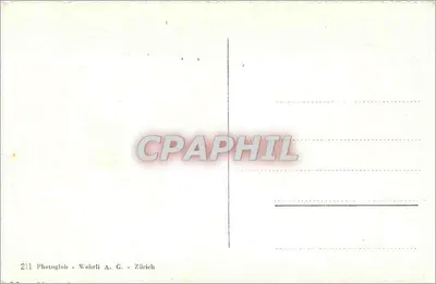 Vista panoramica del lago di Thunne e delle Alpi — Photoglob Wehrli A.G. Zurigo — Verso