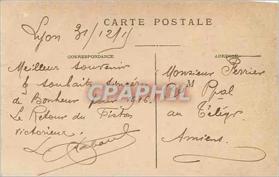 LYON — Ponte da Guillotière — Hôtel-Dieu e Céleste de Fourrière — E.R. — Verso