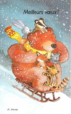 Sorriso de inverno — Melhores desejos! — F. Joos