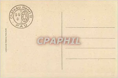 Pau - Zamek Henryka IV - Duży Salony Odbiorczy - Stara Sala Tronowa Królów Navarrry — Rewers