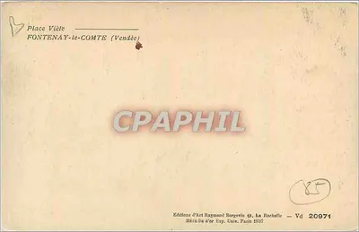 Place Viète — Fontenay-le-Comte (Vendée) — Ramuntcho — Verso