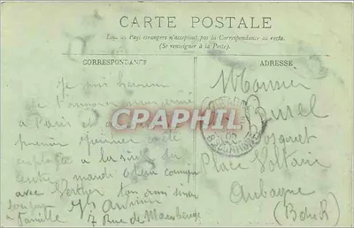 Paris — A Place de la Bastille — LL. — Verso