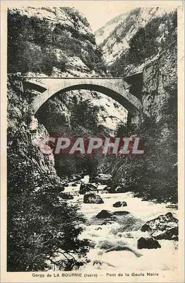 Garganta de LA BOURME (Isère) — Ponte da Goule Noire — Foto St-Marcellin