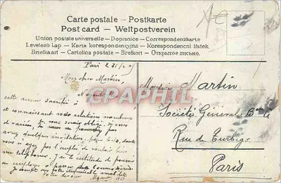 Violets dans un chariot — Paris, 1908 — éditeur non visible — Rewers