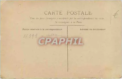 Homem em traje de festa — com buquê de rosas e cartaz 'Bonne Fête' — Circe, n° 4393 — Verso