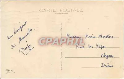 Marseille — Fort St-Jean — Wydawnictwo La Cigogne, nr 155 — Rewers