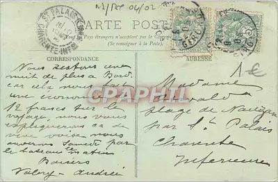 Bordeaux — Columna de los Girondinos y los Quinconces — LL. — 1886 — Reverso