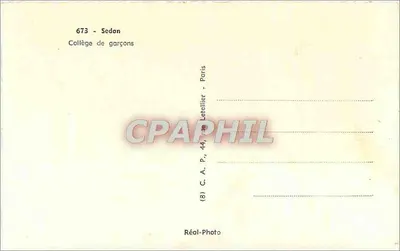 Sedan — Liceum dla chłopców — Réal-Photo — Rewers