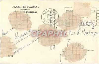 Palacio de la Descubrimiento — París — Editor Léon Lison, n° B.64 — Reverso