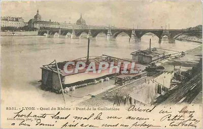 LYON - Quai do Rhône - Ponte da Guillotière — Edição Giletta, n° 8351
