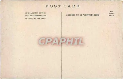 Abadia de Westminster — vista da fachada — cartão postal — Verso