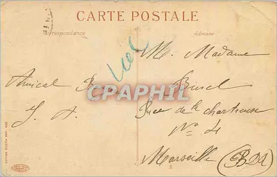NICE - Promenade du Midi - Aleja Palmiery - Wydawca G. A. (Nice) nr 130 — Rewers