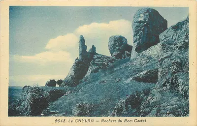 Le CAYLAR — Rochers du Roc-Castel — Editor não identificado, n° de série 9048