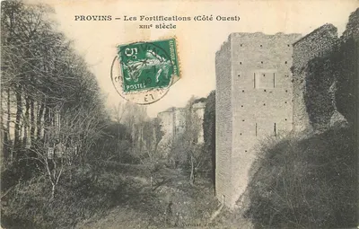 Provins — As Fortificações (Lado Oeste) — xiiiº século — A. Vernant, editor