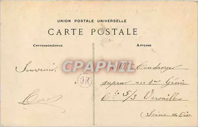 Provins — As Fortificações (Lado Oeste) — xiiiº século — A. Vernant, editor — Verso