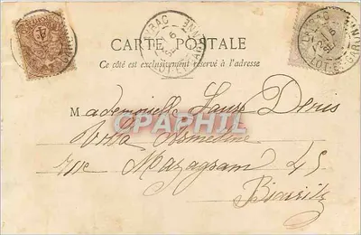 A Pequena Mendiga — Piedade, ricos passantes, vejam nossa miséria — Fototype A. BENEDET & Cie, NANCY — Verso