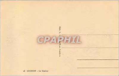 Luchon - Il Casinò - Editore Luchon, n°13 — Verso